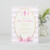 Belle invitation de fête d'anniversaire de (Debout devant)