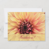 Belle invitation de Fête de la mariée de dahlia (Devant)