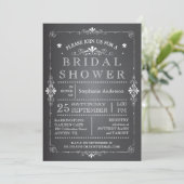 Belle invitation de Fête de la mariée de tableau (Debout devant)