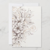 Belle invitation de mariage botanique florale  (Devant)