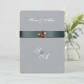 Belle invitation de mariage d'hiver (Debout devant)