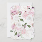 Belle invitation de mariage floral (Dos)