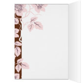 Belle invitation de mariage florale (Intérieur (Gauche))
