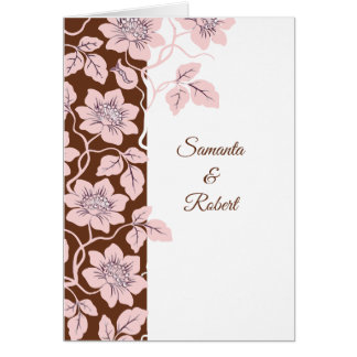 Belle invitation de mariage florale
