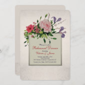 Belle Invitation de répétition du coin du cluster  (Devant / Derrière)