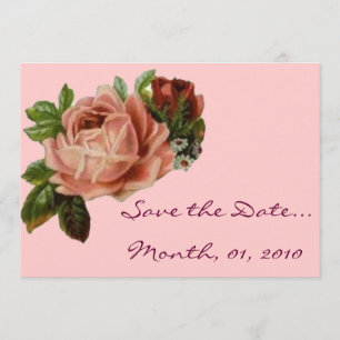 Belle invitation de Roses Vintages