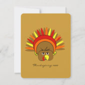 Belle invitation de Thanksgiving (Dos)