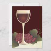 Belle invitation de vin et de dîner de répétition (Dos)
