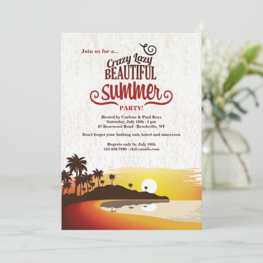 Belle invitation estivale (Debout devant)