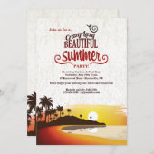 Belle invitation estivale (Devant / Derrière)
