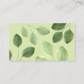 Belle invitation feuilles d'eucalyptus verdure  (Dos)