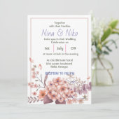 belle invitation florale (Debout devant)