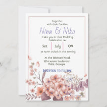 belle invitation florale