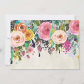 Belle Invitation Florale Graduation, (Dos)