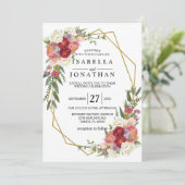 Belle Invitation Florale Printemps (Debout devant)