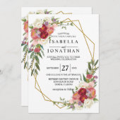 Belle Invitation Florale Printemps (Devant / Derrière)