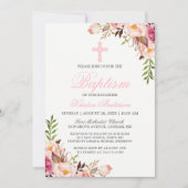 Belle Invitation Florale rose Chic (Devant)