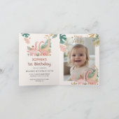 Belle Invitation Pink Dino Plié (Intérieur)