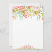 Belle Invitation Pink Floral BAPTISM (Dos)