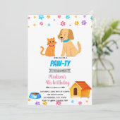 Belle invitation pour chat et chien (Debout devant)