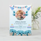 Belle invitation pour l'anniversaire des enfants (Debout devant)