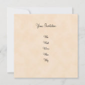 Belle invitation romantique (Devant)