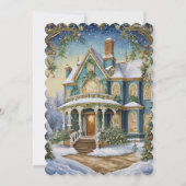 Belle Invitation Victorian Holiday Party (Devant)