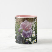 Belle Iris Fleur violet Fleur Photo Mug (Centre)