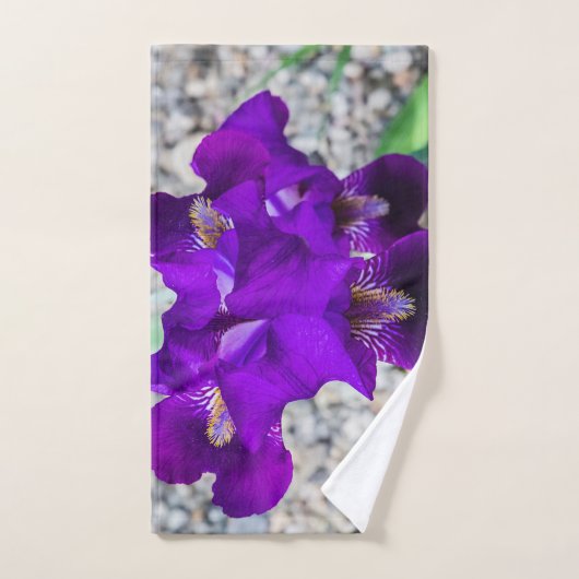 Belle iris violet (Serviette à main)