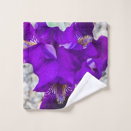 Belle iris violet (Gant de toilette)