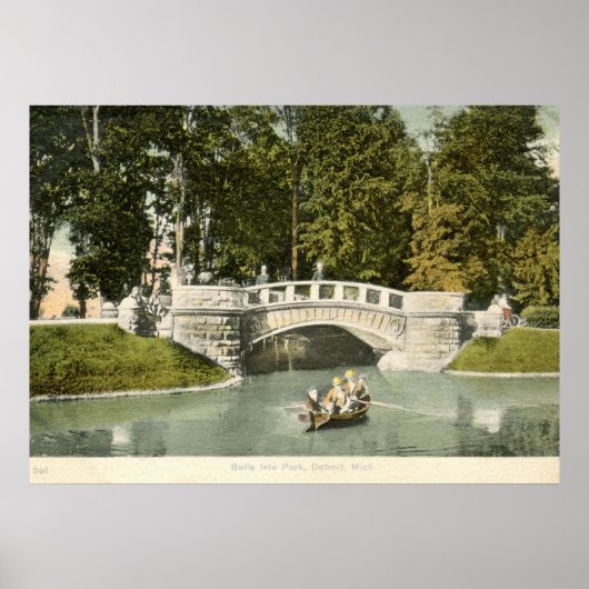 Belle Isle Park, Detroit 1910 Poster (Voorkant)