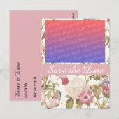 Belle Jardin Save the Date-ansichtkaart Briefkaart (Voorkant / Achterkant)