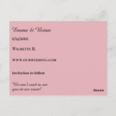 Belle Jardin Save the Date-ansichtkaart Briefkaart (Achterkant)