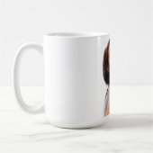 Belle jeune femme café Mug (Gauche)