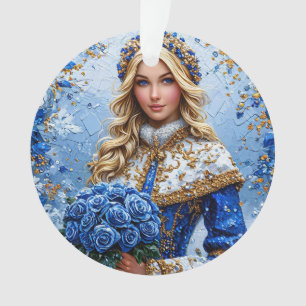 Belle jeune fille de neige
