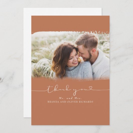 Belle jolie photo de Merci Mariage (Devant / Derrière)