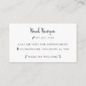 Belle La Vie Custom Visitekaartjes (Achterkant)