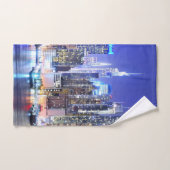 Belle La ville de nuit (Serviette à main)