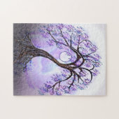 Belle Lavande Arbre de Vie Puzzle (Horizontal)