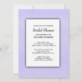 Belle Lavande de douche nuptiale Invitation (Devant)