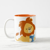 Belle lecture Caricature Lion Mug (Gauche)