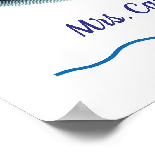 Belle lecture École CLASSROOM Poster Personnaliser (Coin)