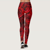 Belle leggings de roses rouges (Dos)