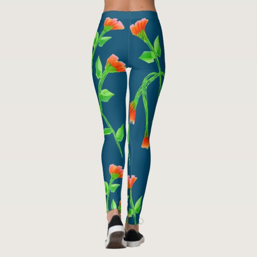 Belle leggings fleuris (Dos)