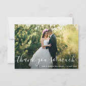 belle lettre mariage merci photo (Devant)