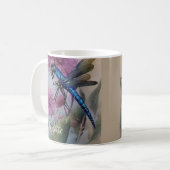 Belle libellule aquarelle, Mug de café (Devant gauche)