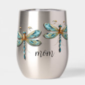 Belle libellule en Aqua et en Gold (Arrière)