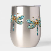 Belle libellule en Aqua et en Gold (Gauche)