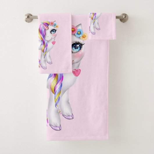 Belle licorne avec Rainbow Mane (En situation)