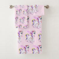Belle licorne avec Rainbow Mane Motif